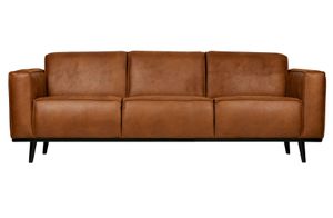 Statement Sofa 3-Sitzer 230cm -  Cognac / Schwarz