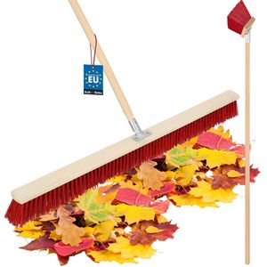 KOTARBAU® Cestná metla 1050 mm s násadou Priemyselná metla Záhradná metla Halová metla Veľkokapacitná metla na zametanie ciest Chodníky