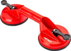 AMiO DualGrip Glass Master – Vakuum-Glasträger mit Doppelsaugnapf und Klemme – Rot AMiO DualGrip Glass Master – Vakuum-Glasträger mit Doppelsaugnapf und Klemme – Rot