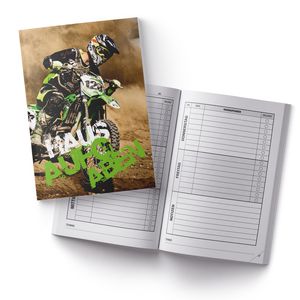 itenga Hausaufgabenheft Motocross (Motiv 35) DIN A5, 96 Seiten