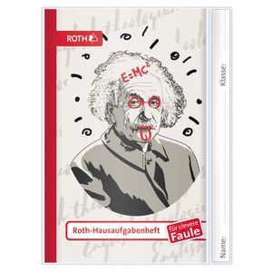 Hausaufgabenheft - Teens für clevere Faule, A5, 1 Woche 2 Seiten, Einstein