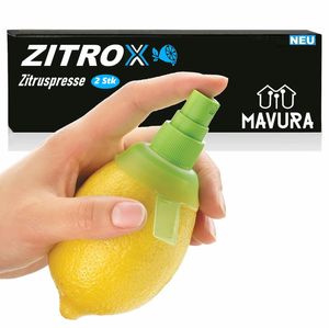 ZITROX Zitronensprüher Entsafter Zitronenpresse Citrusspray Zitruspresse Saft [2Stk]