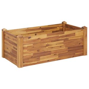 vidaXL Garten-Hochbeet 110 x 60 x 44 cm Massivholz Akazie