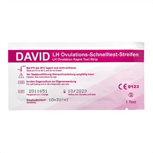 10 x David Ovulationstest Streifen 10miu/ml LH Schnelltest