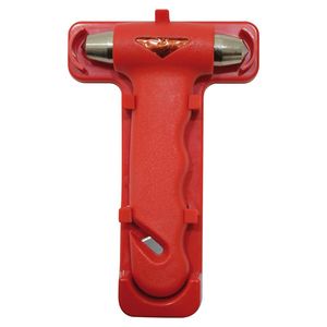 Notfallhammer mit Gurtschneider, Farbe: rot