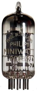 Elektronenröhre PCF80 Philips Miniwatt ID5213