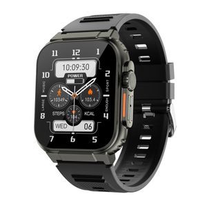 A70 1,96 Zoll Smartwatch IP68 Wasserdichte Sportuhr BT5.0 Intelligente Uhr Fitness Tracker Multifunktionsuhr Kompatibel mit Android4.4/iOS8.0