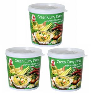 3er-Pack COCK Grüne Currypaste (3x 400g) | Green Curry Paste
