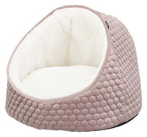 katzenkorb Livia 45 x 45 x 33 cm Polyester rosa/creme