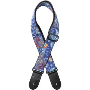 Stagg SWO-PSLY 2 BLU, gitarový popruh, paisley vzor, modrý Stagg SWO-PSLY 2 BLU, gitarový popruh, paisley vzor, modrý