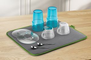 METALTEX SofTex 45 x 40 cm - Microfaser Abtropfmatte grau/grün