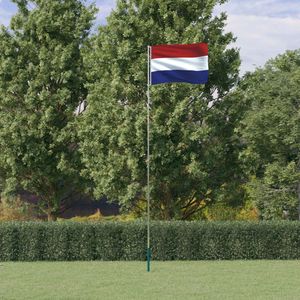 KAMELUN Niederländische Flagge mit Mast 5,55 m Aluminium