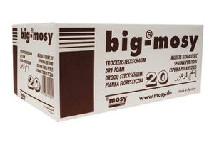 Big Mosy grau 20 Ziegel Trockensteckschaum 23x11x7,5 cm