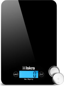 Iskra Küchenwaage digital 10 kg mit Touch und Autoabschaltung, Glas Iskra Küchenwaage digital 10 kg mit Touch und Autoabschaltung, Glas