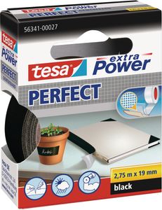 tesa Gewebeband 19 mm x 2,75 m schwarz