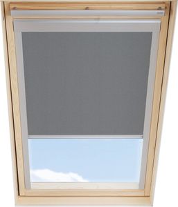 ITZALA Verdunkelungsrollo kompatibel mit VELUX Dachfenster M08, 308, 2, Grau