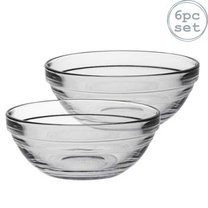 Duralex 2024AF06A1111 Lys Bol Empilable Schale, Stapelschale, Schüssel, 12cm, 310ml, Glas, transparent, 1 Stück