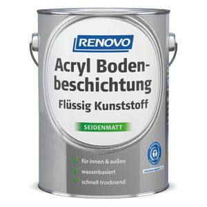 Renovo Acryl Bodenbeschichtung 750 ml RAL 7001 Silbergrau 0,75 L