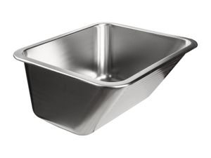 Edelstahl Ausgussbecken 630 x 530 x 250 mm 55 l Waschbecken Keller Garten