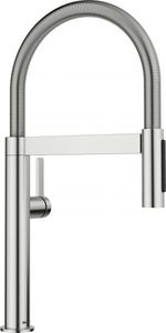 BLANCO CULINA-S II Mini Küchenarmatur Wasserhahn Hochdruck PVD steel Schlauchbrause