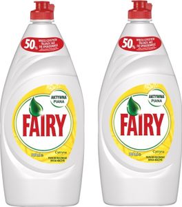 Fairy, Płyn do mycia naczyń, Lemon, 2x900 ml