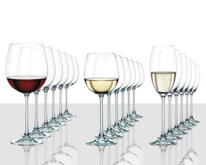 Nachtmann 0088260-0 Gläserset 'Vivendi', Rotwein, Weißwein & Champagner, transparent, 18-teilig (1 Set)
