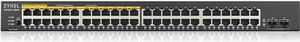 ZyXEL GS1900 Series GS1900-48HPv2 - Switch - Smart - 48 x 10/100/1000 (24 PoE+)