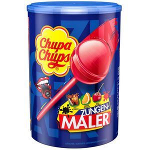 Chupa Chups Lollipops Zungenmaler 100 Stück - Cola, Orange, Kirsch