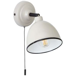 BRILLIANT Nástěnné svítidlo Telio | dekorativní nástěnné svítidlo | kov | šedá | otočná hlava | tahový vypínač | 1x E14 max. 28 W