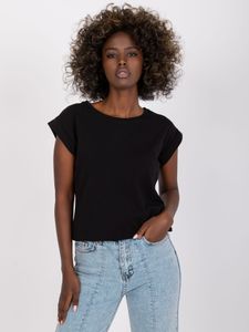Basic Feel Good Kurzarm-T-Shirt für Frauen Munamullida schwarz L