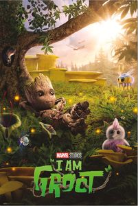 Groot - Chill Time - Film Poster Plakat Druck - 61x91,5 cm