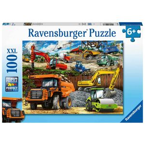 Ravensburger 12973 Kinder Puzzle Baufahrzeuge 100 Teile XXL große Teile Neu