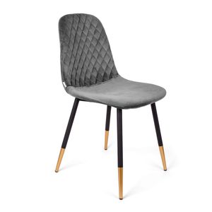 Velúrová stolička obývačka stolička jedálenská stolička kreslo 44x52x85 HOMLA