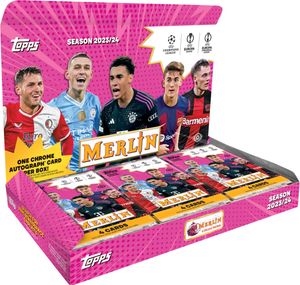 2023-24 Topps Merlin UCC Hobby Box One chrome Autograph per box 2023-24 Topps Merlin UCC Hobby Box One chrome Autograph per box