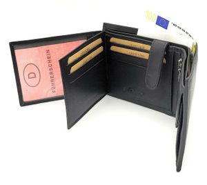 echt Leder Geldbörse Portemonnaie Geldbeutel RFID NFC Schutz