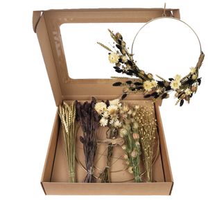Plant in a Box - DIY Box Ring - Dekokranz - kreativ - selber machen - braun/gold