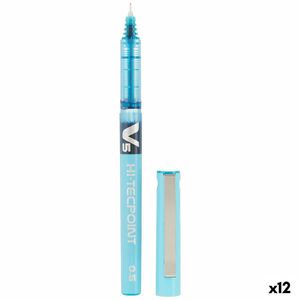 Pióro z płynnym tuszem Pilot V-5 Hi-Tecpoint jasnoniebieskie 0,3 mm (12 sztuk)