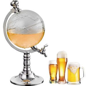 1.5L Whisky-Dekanter-Set aus Glas,Bierzapfanlage Getränkespender,Home Bar Schnaps Wein Bier Drink klar Spender