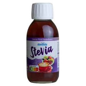 Steviola® Stevia Fluid Heidelbeere 125ml | Flavour Drops | vegan | flüssige Süße | Stevia Tropfen | Zuckerersatz | kalorienarm | flüssiges Stevia