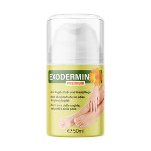 Exodermin Premium | tägliche Fußcreme für Nagel-, Fuß- und Hautpflege | praktischer Pumpspender mit 50 ml Inhalt (1x)