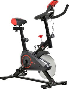 HOMCOM Indoor Cycling Bike Trainer Home Gym Fahrradtrainer Fitnessfahrrad 102x47x114cm