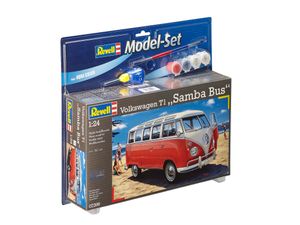 Revell Model Set VW T1 Samba Bus - Auto-Modellbausatz; 67399