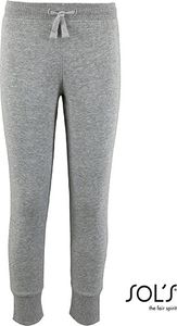 SOLS Uni tepláky Dětské kalhoty Slim Fit Jogging Jake 02121 Grey Grey Melange 8 let (118/128)