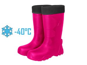 Gummistiefel Gr.38 Pink Frauenstiefel Winterstiefel -40°C gefüttert Angelstiefel