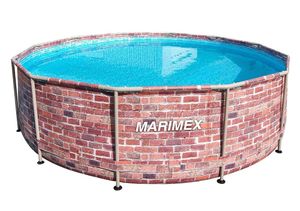 Aufstellpool Framepool Marimex Florida rund Ø 366x99 cm ohne Zubehör Ziegeloptik