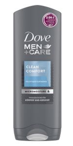 Dove Men+Care, Żel pod prysznic zapewniający przyjemne uczucie na skórze, łagodna formuła, 400ml (PRODUKT Z NIEMIEC)