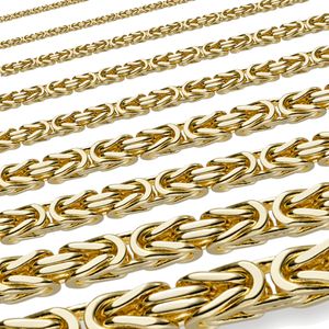 Königskette Halskette Länge 70 cm - Breite 2,0 mm - 333 - 8 Karat Gold