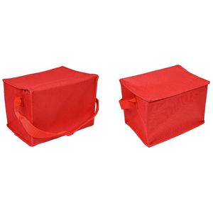 Kühltasche Kühlbox 4L Kältebox 20x14x14 cm Getränketasche Rot Picknicktasche Thermo Kühl Eis Box