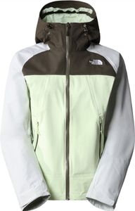 The North Face Stratos Damen Regenjacke, Größe:M, The North Face Farben:Lime Cream-New Taupe Green-Tin Grey - IMO1