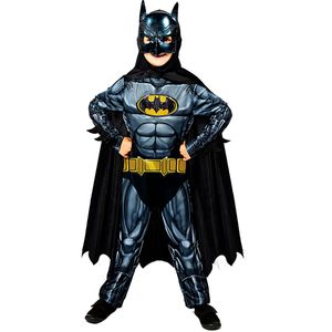 Batman Deluxe Kostüm für Kinder nachhaltig produziert, Größe:10- 12 Jahre